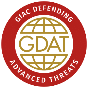 GIAC Defending Advanced Threats (GDAT) certification